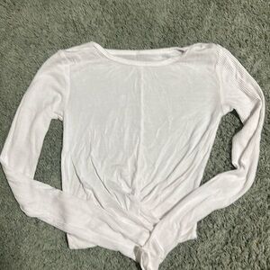Alo Yoga cross front long sleeve crop top